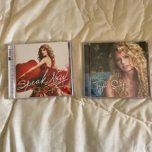 Taylor Swift Original Lyric Self Titled Album and Speak now deluxe version